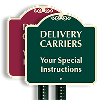 Custom Delivery Carriers Signature Sign