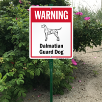 Warning Dalmatian Guard Dog LawnBoss™ Signs