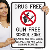 Drug Free School Sign