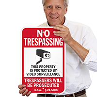 Kansas Trespassers Will Be Prosecuted Sign