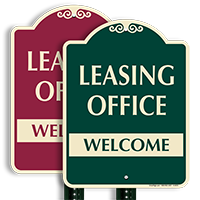 Leasing Office Welcome Sign