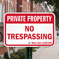 Minnesota Private Property Sign