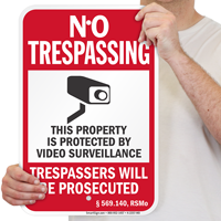 Missouri Property Is Protected By Video Surveillance Sign