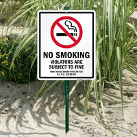 No Smoking New Jersey Smoke Free Sign