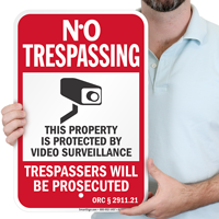 Ohio Trespassers Will Be Prosecuted Sign