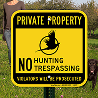 Private Property Violators Will Be Prosecuted Sign