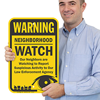 Neighborhood Crime Watch Sign
