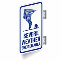 Two Sided Weather Shelter Sign