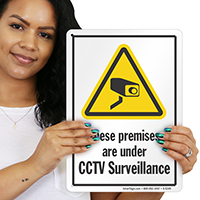 Premises Under CCTV Surveillance Sign