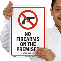 Colorado Gun Control Law Sign