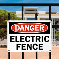 Danger Electric Fence Sign