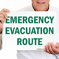 Evacuation Route Sign