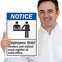 Employees Only Notice Sign