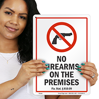 Florida Firearms And Weapons Law Sign