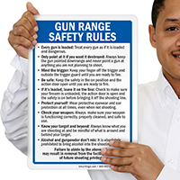 Gun Range Rules Signs