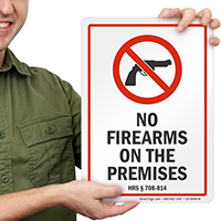 Hawaii Firearms And Weapons Law Sign
