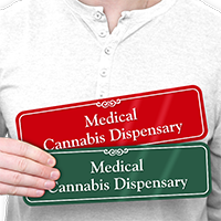 Medical Cannabis Dispensary ShowCase Wall Sign