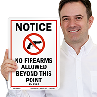 New Hampshire Firearms And Weapons Law Sign