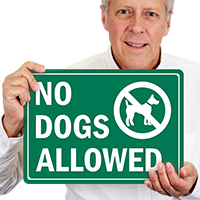 No Dogs Allowed No Dog Sign