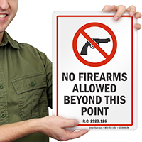 Ohio Firearms And Weapons Law Sign