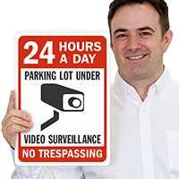 Parking Lot Video Surveillance Sign