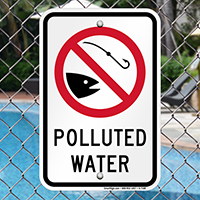 Polluted Water Sign