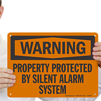 Warning Property Protected Sign