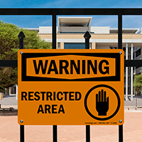 Warning: Restricted Area (with graphic)