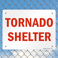 Tornado Shelter Fire & Emergency Sign