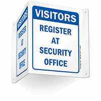 Secure Entry: Visitors Register Sign