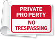Private Property No Trespassing Sign Book