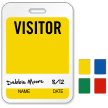 Visitor Name ID Badge with Signature