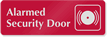 Alarmed Security Door Sign