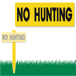 No Hunting EasyStake Sign and Stake