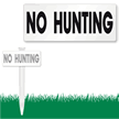 No Hunting bolt-on Sign