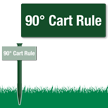90 Degree Course Rule Easystake Sign