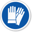 Safety Gloves Required ISO Sign