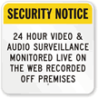 Video & Audio Surveillance Sign