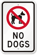 No Dog Sign (with Graphic)