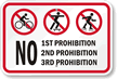 No Skateboarding, Bicycle Riding, Roller Blading Sign