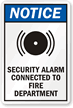 Fire Alarm Connected to Fire Department