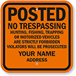 Custom Posted Sign