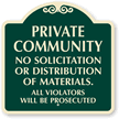Private Community No Distribution Of Materials SignatureSign