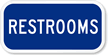 Restrooms Sign