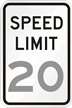 Custom Speed Limit 12 in. x 18 in. Parking Sign