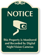 Property Monitored Video Camera SignatureSign