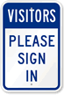 Visitors Please Sign In Sign