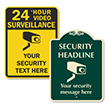 Add Your Security Message Custom Video Surveillance Sign
