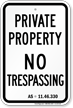 Alaska No Trespassing Sign