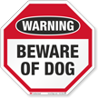Beware Of Dog Warning Sign